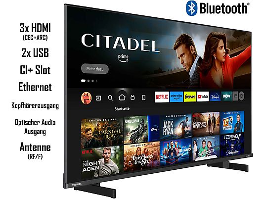 TOSHIBA 50QF5D63DA Fire TV (Flat, 50 Zoll / 126 cm, UHD 4K, SMART TV) TOSHIBA 50QF5D63DA Fire TV (Flat, 50 Zoll / 126 cm, UHD 4K, SMART TV)